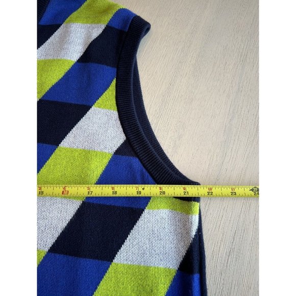 Adidas Men’s Performance Golf Graphic Sweater Vest Blue Green Size Large‎ - Picture 13 of 15